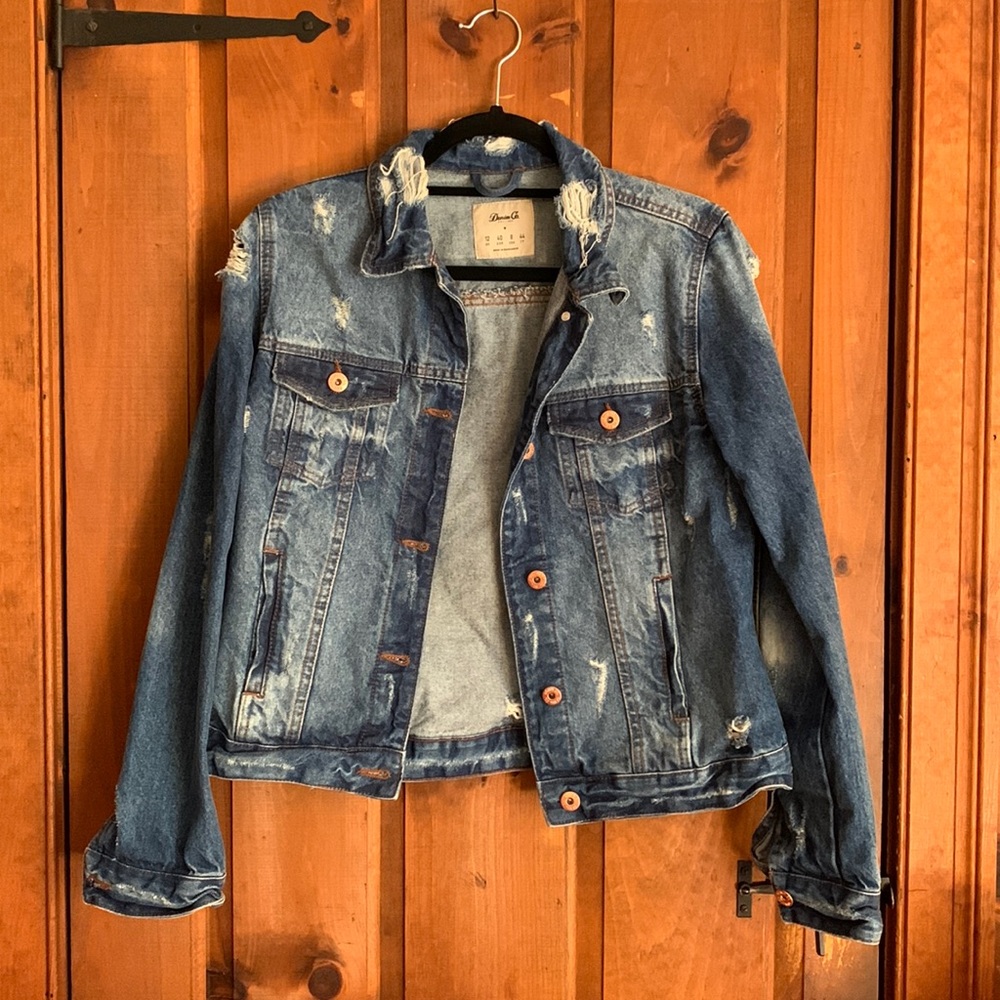 Distressed Denim Jacket